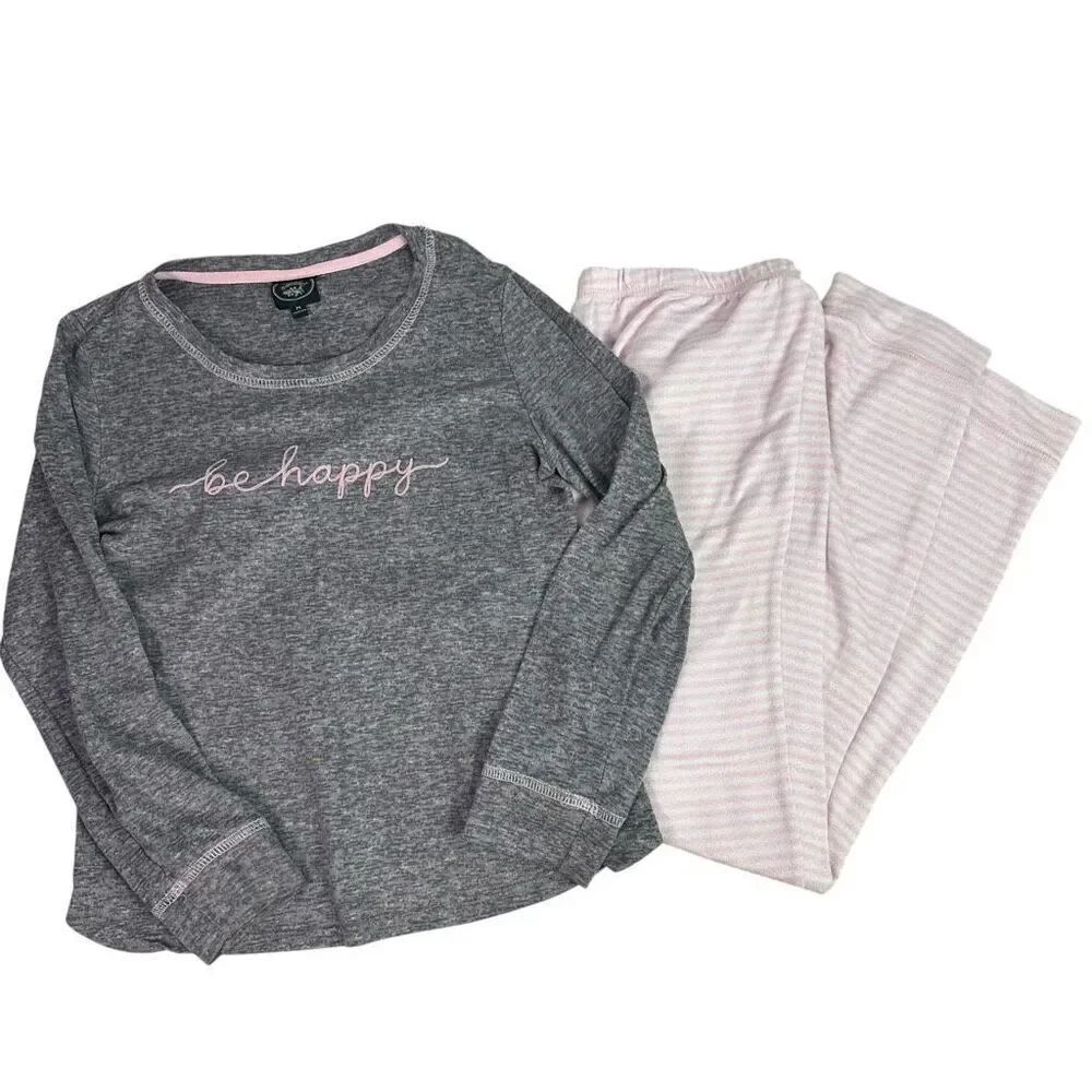 Laura Ashley Pajama Lounge Set size Medium Long Sleeves Pants